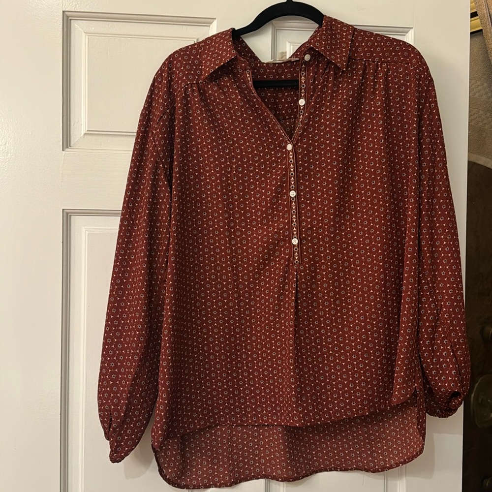 Max Studio print blouse